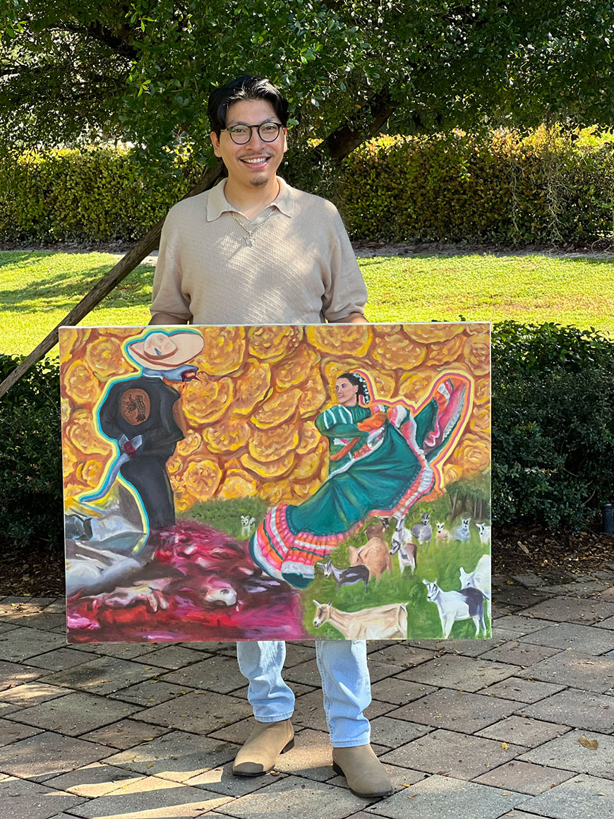 The Immokalee Foundation alumnus Jonathan Martinez partnered with The Immokalee Foundation to create a venue to display art in his hometown.