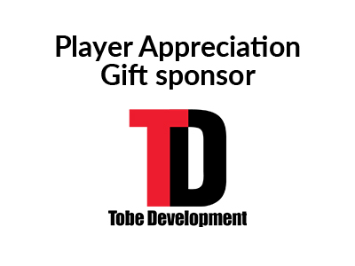 Tobe Development Player Appreciation Gift Sponsor